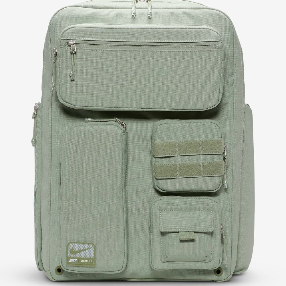 Nike Utility Elite Backpack. Jade Horizon/Oil Green (37L) FN4173-370 - Picture 2 of 13